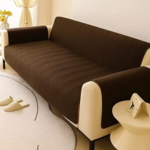 ULTRASONIC SOFT SOFA COVER (Dark Brown)