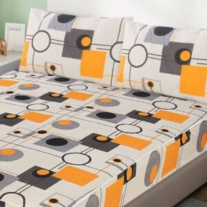 3 Pcs Quilted Fitted Sheet Set