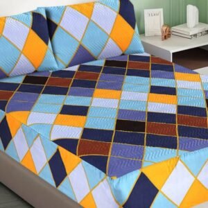 3 Pcs Quilted Fitted Sheet Set