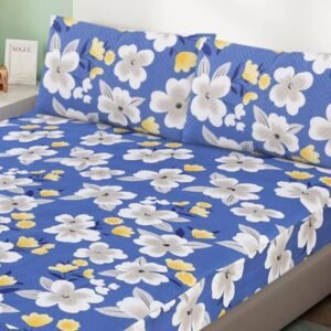 3 Pcs Quilted Fitted Sheet Set
