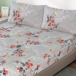 3 Pcs Quilted Fitted Sheet Set