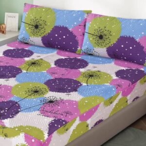 3 Pcs Quilted Fitted Sheet Set