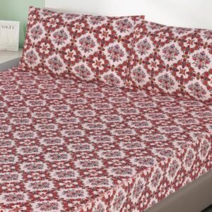 3 Pcs Quilted Fitted Sheet Set