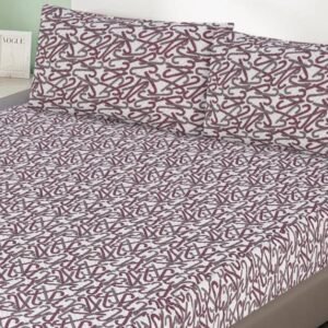 3 Pcs Quilted Fitted Sheet Set
